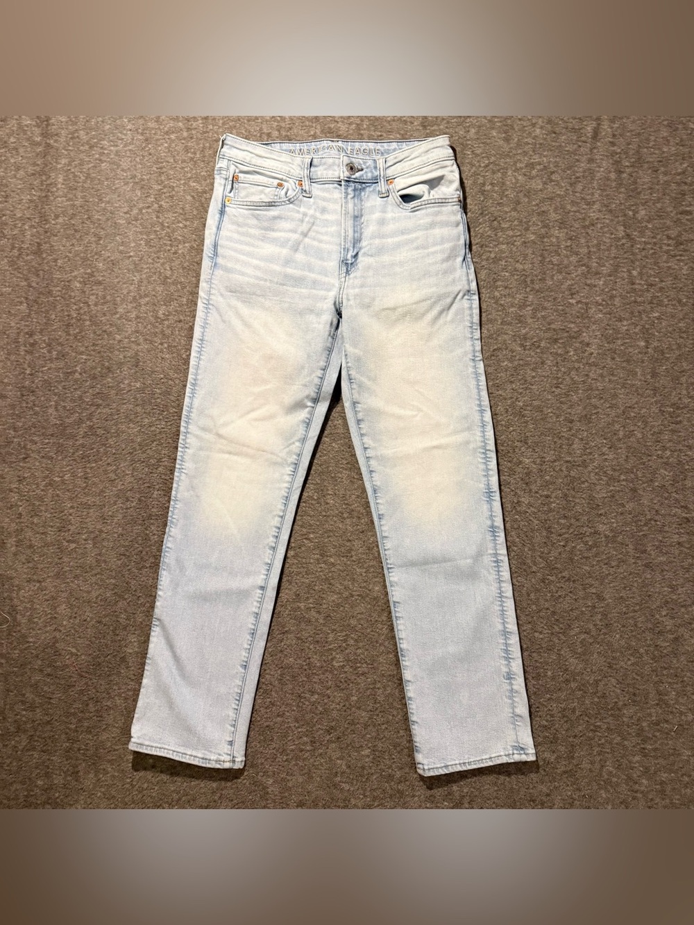 American Eagle Jeans Mens tag 30x32 (Fit 30x29) Blue Athletic Straight Lightwash